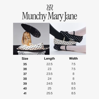 CHUUCHOP - Munchy Mary Jane รองเท้าแมรี่เจน ลายจุด(C8404)