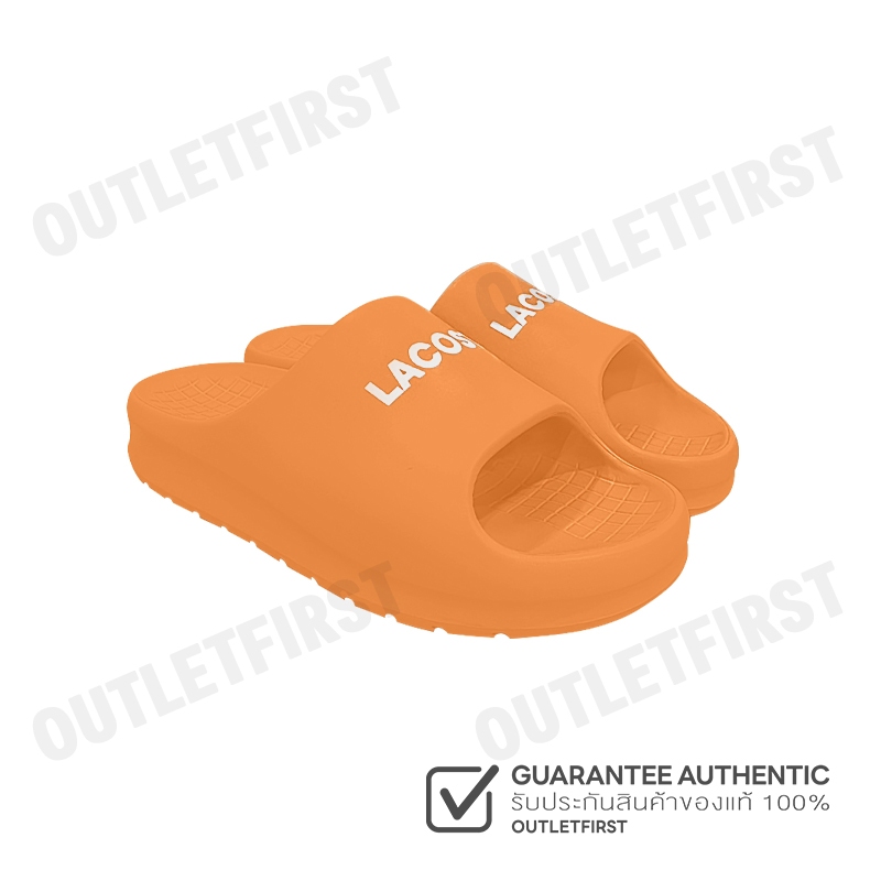 LACOSTE รุ่น MEN'S SERVE SLIDE 2.0 SLIDES CODE: 7-47CMA00157A1 รองเท้าแตะ รองเท้าผู้ชาย สลิปออน