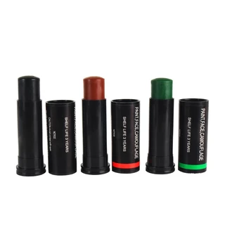 สีพรางหน้า 3 สี เขียว ดำ น้ำตาล แบบแท่ง ใช้ฝึก รด. ทหาร เดินป่า ลุยภารกิจ