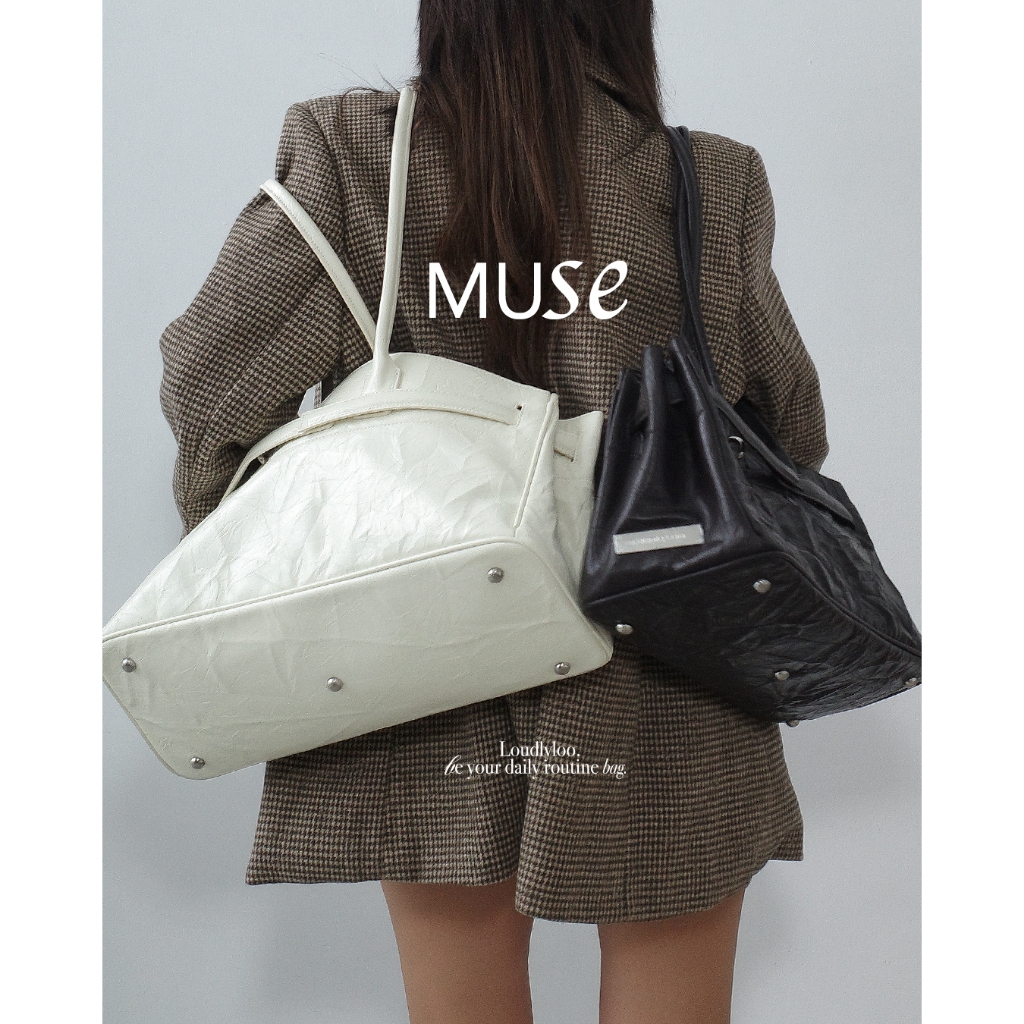 LOUDLYLOO | Muse tote bag กระเป๋าหนังสะพาย