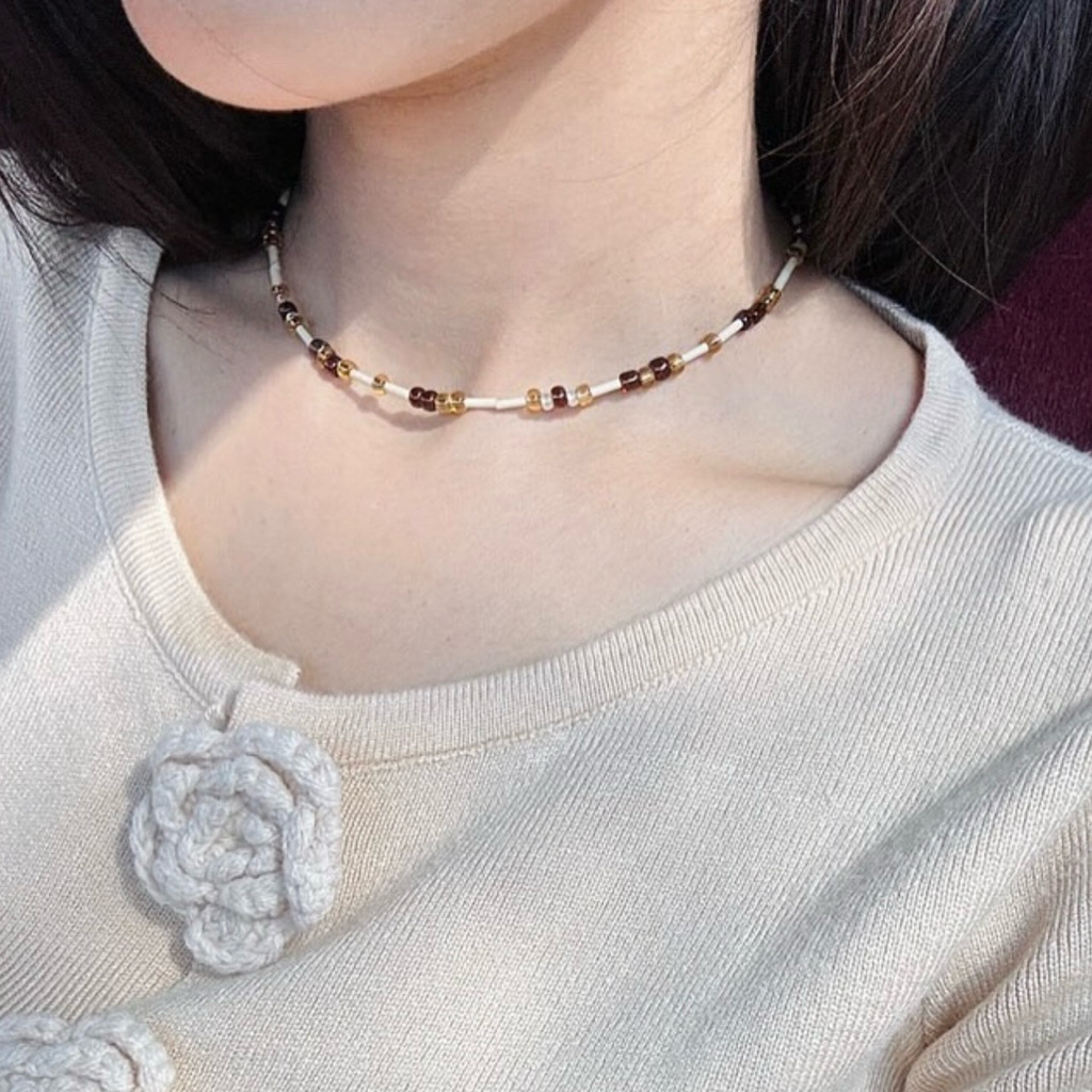 (อุดหนุนงานไทย) สร้อยคอลูกปัด สร้อยคอแฮนด์เมด สร้อยคอ สร้อย เครื่องประดับ แฟชั่น สร้อยน่ารักๆ