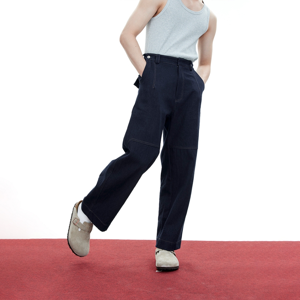 FOREVER III JEANS (DARK BLUE) - กางเกงขายาว ทรงหลวม