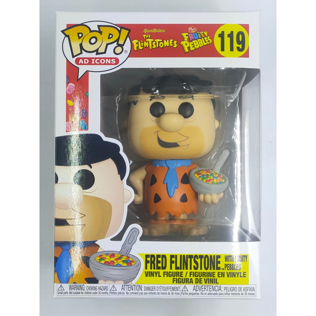 Funko Pop The Flintstones - Fred Flinstone With Fruity Pebbles Cereal #119