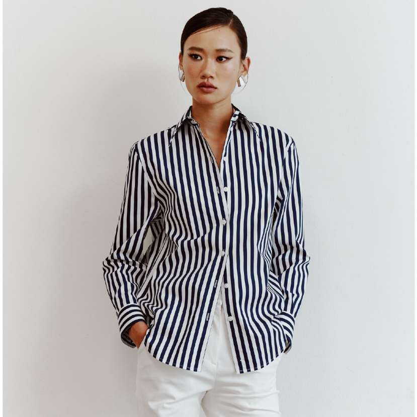 AOP Archive - Ultimate Striped Shirt เชิ้ตคอปก เชิ้ตพอดีตัว เชิ้ตลายทาง เชิ้ตใส่ไปทำงาน เชิ้ตสุภาพ