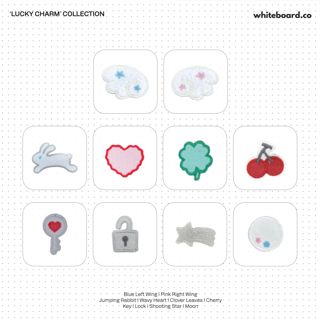 Whiteboard.co Patch for Phone Case - Lucky Charm แพทช์ตุ๊กตาติดตกแต่ง