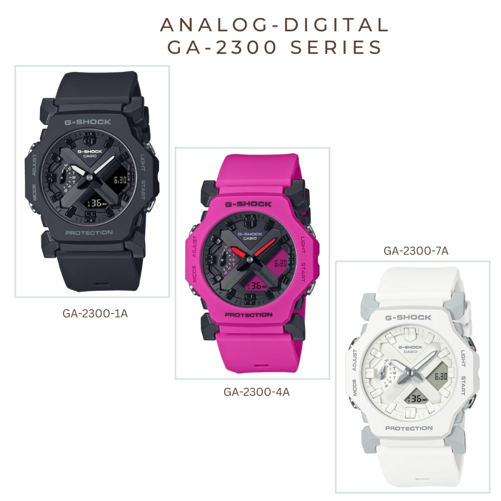 นาฬิกาข้อมือ Casio G-shock นาฬิกาข้อมือผู้ชาย สายเรซิน รุ่น GA-2300(GA-2300-7A,GA-2300-4A,GA-2300-1A
