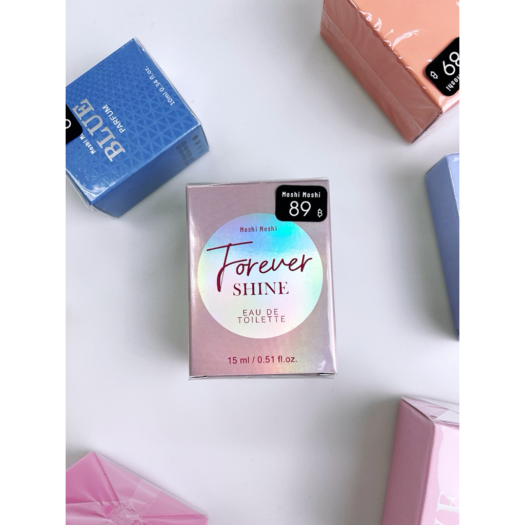 กลิ่นขายดี มีแค่หน้าร้านแล้ว น้ำหอมโมชิ  moshimoshi  กลิ่น forever shine กลิ่นหอมหวานสดใส หอมติดทนนา