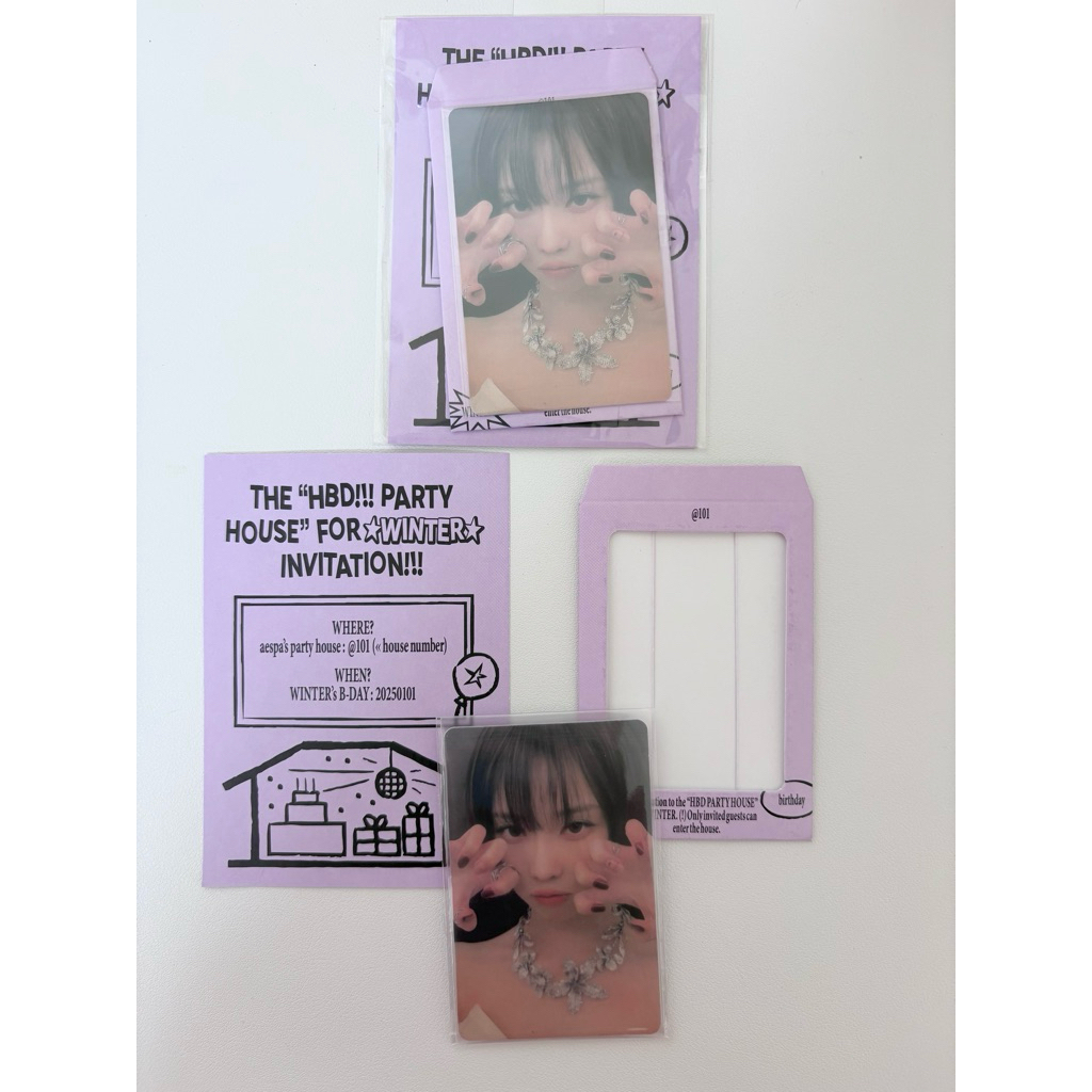 การ์ด Aespa (ของเเท้100%)🩷