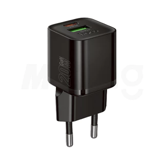 หัวชาร์จเร็ว HOCO N65 Fast charging 2 พอร์ต PD20W+QC3.0 ปลั๊กชาร์จขากลม EU ทนทาน