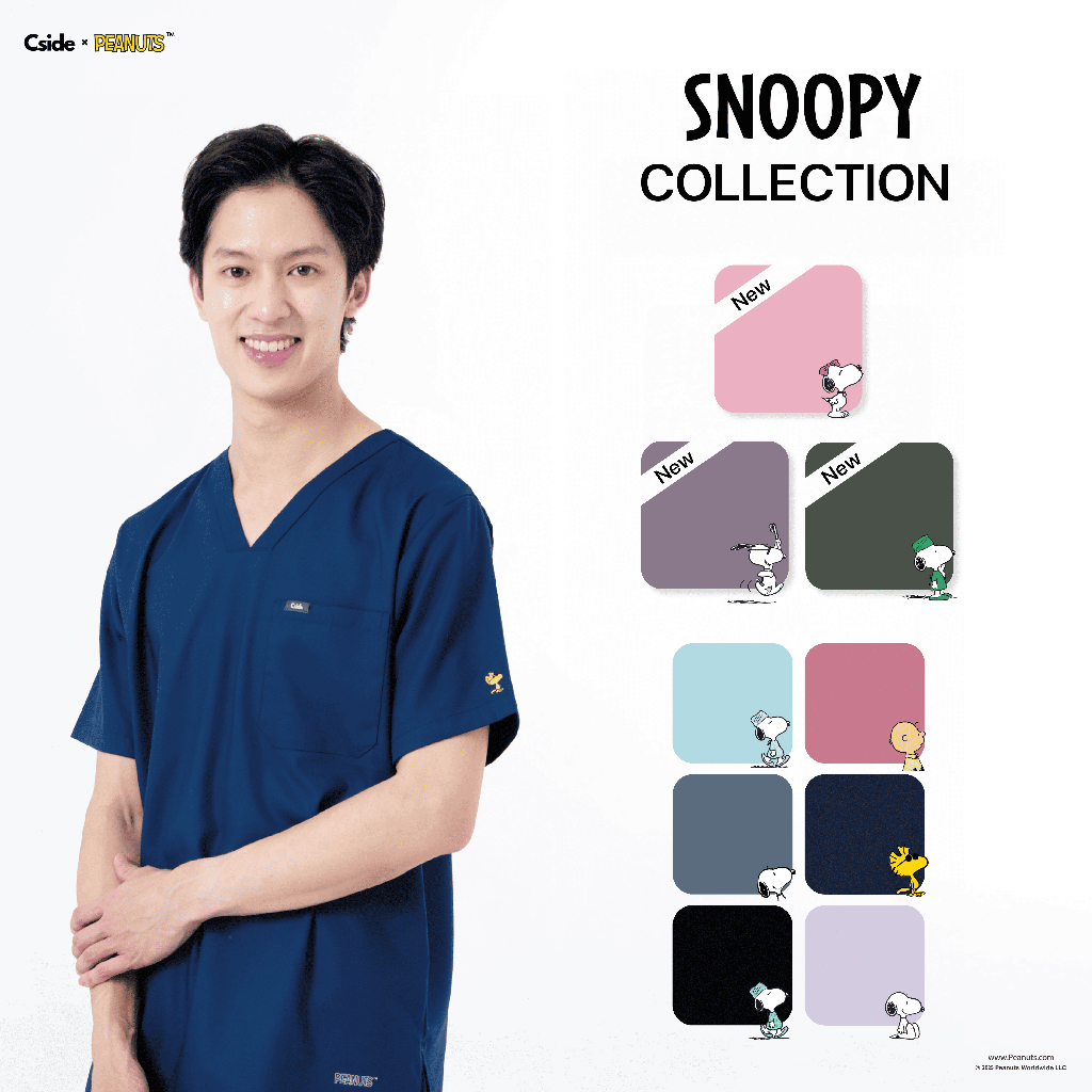 Cside Scrub - Snoopy Classic Collection - (ชุดสครับ ชุดสครับชาย ชุดสครับหมอ)