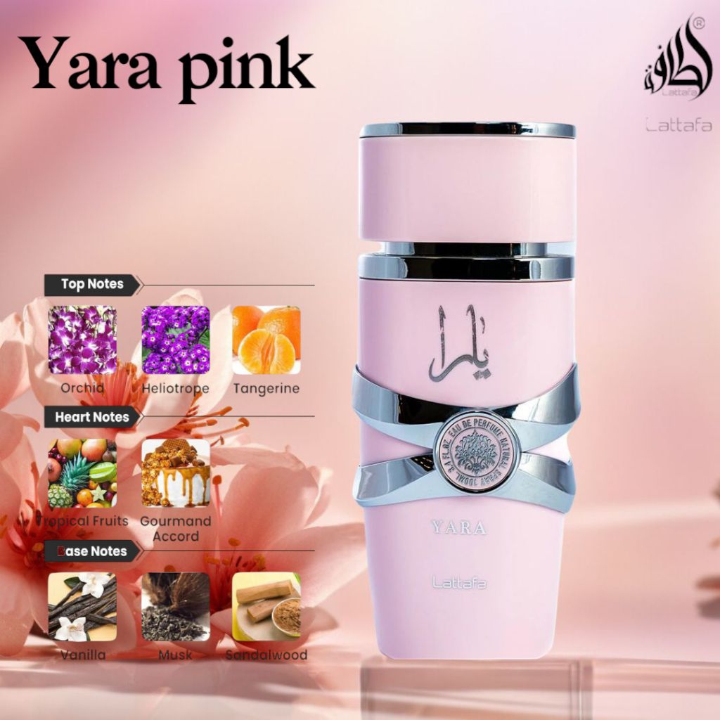 Yara pink EDP 100 ml By Lattafa ของแท้💯