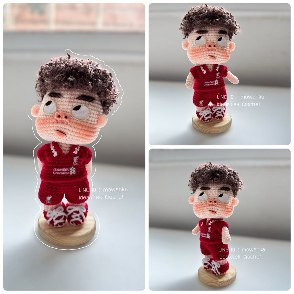 ตุ๊กตาถักไหมพรม ตุ๊กตาพวงกุญแจ โครเชต์แฮนด์เมด - รูปที่ 5