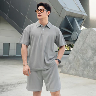 ชุดเซ็ทเสื้อคอปก เสื้อโปโล สีพื้นสไตล์เกาหลี