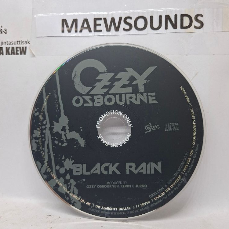 (แท้/ซีดี/มือ2) Ozzy Osbourne BLACK RAIN