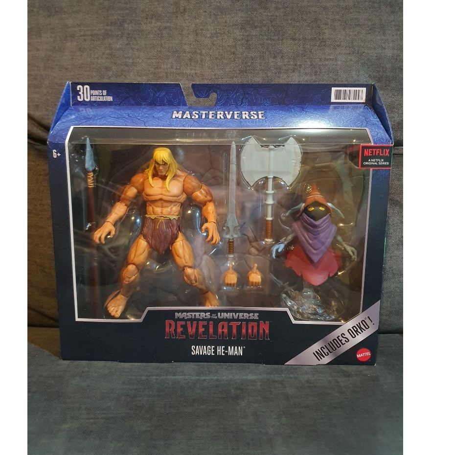 Mattel Masters Of The Universe Revelation Savage He-Man Action Figure ฟิกเกอร์ฮีแมน สูงประมาณ 7 นิ้ว