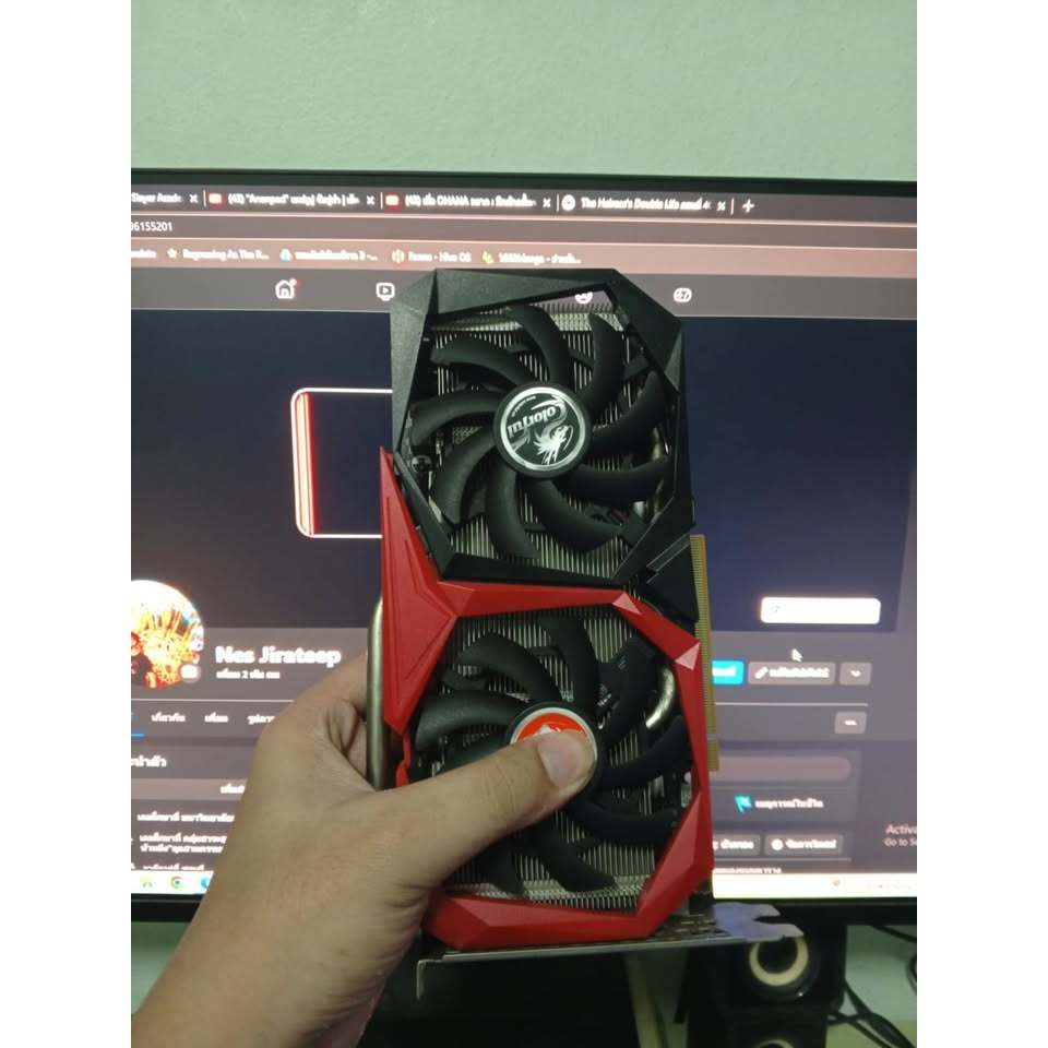 การ์ดจอ RTX2060 Super  (ต่อไฟ 8 พิน)