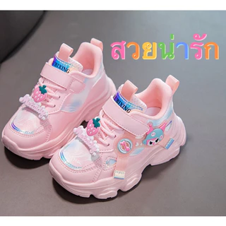 mavis รุ่นใหม่ (size 26-37)รองเท้าผ้าใบเด็กผู้หญิง แฟชั่น สีสวย ระบายอากาศ สไตล์น่ารักชั่น กีฬาเด็กโตพื้นนุ่ม พร้อมส่ง