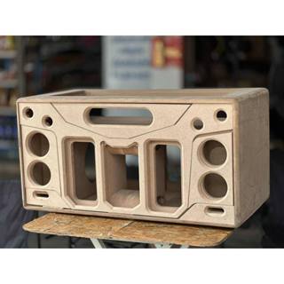 ตู้ลำโพง บลูทูธ แบนพาส 8นิ้วคู่กระแทกข้าง รองรับดอกแรงๆ แม่เ…