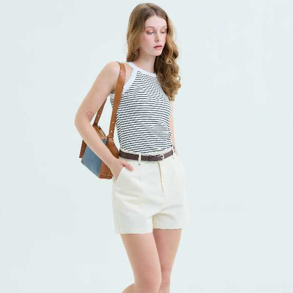 🌸🥨 #337 กางเกงขาสั้นบิสกิต แถมเข็มขัดทุกตัว #337 🌸🥨