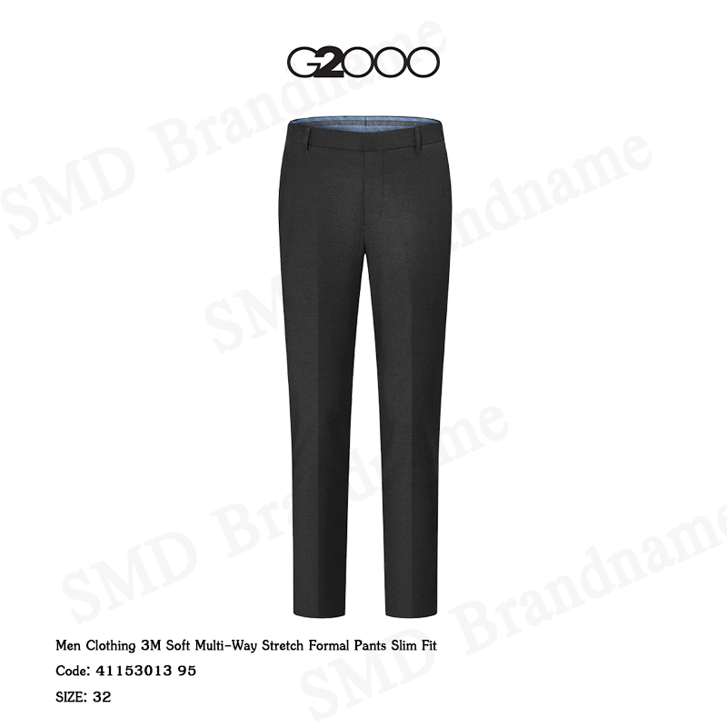 G2000 กางเกงสแล็ค ขายาว ทำงาน รุ่น Men Clothing 3M Soft Multi-Way Stretch Formal Pants Slim Fit Code