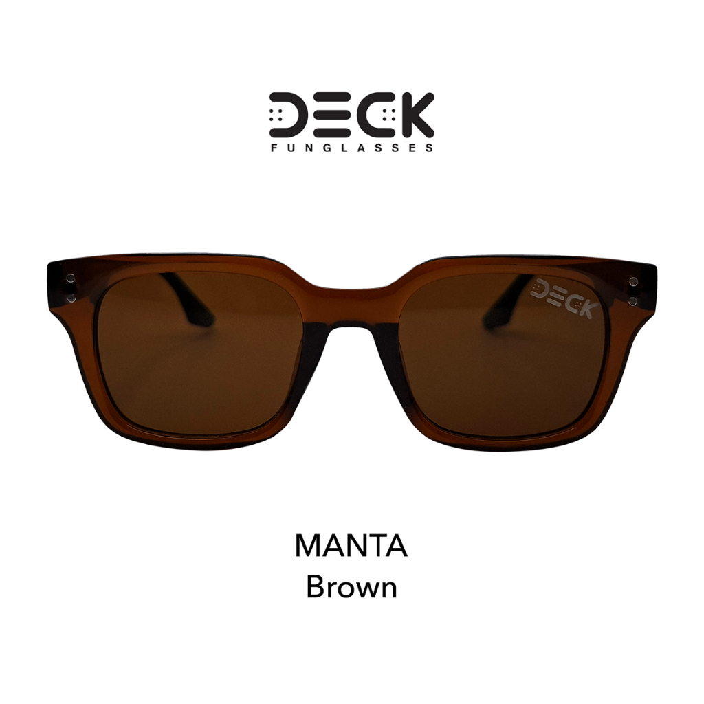 แว่นตากันแดด DECK FUNGLASSES รุ่น MANTA BROWN ของแท้ ประกันศูนย์ 1 ปี