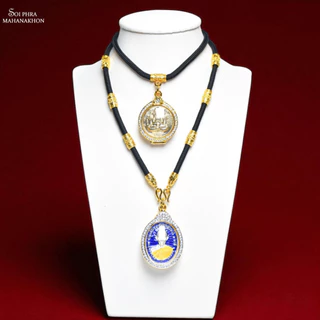 สร้อยพระเชือกร่มลายไทย ใส่พระได้ 1-6องค์ [มีเก็บเงินปลายทาง]