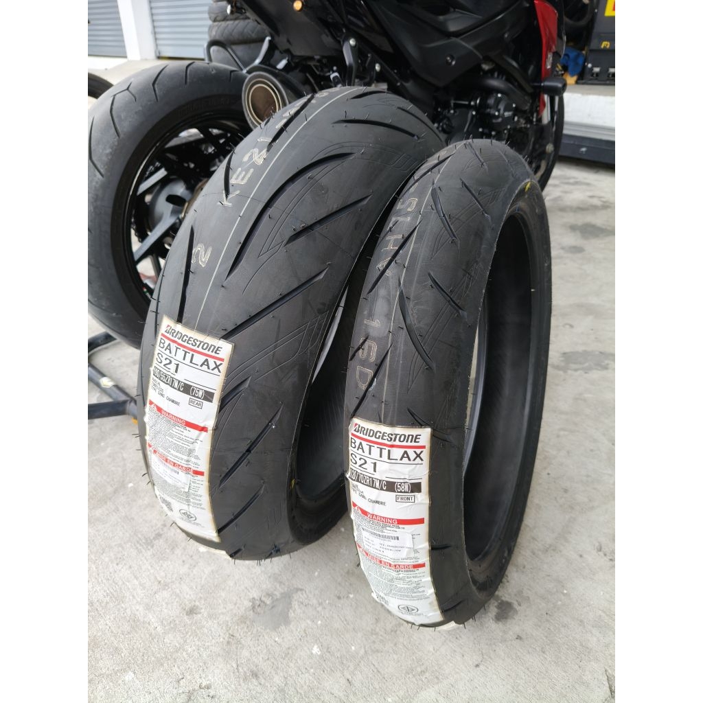🔥ยางปี25🔥 Bridgestone Battlax S21 ขนาด 120 160 180 190 | ยางบิ๊กไบค์ บริดสโตน ราคาเริ่มต้น 1,990.-