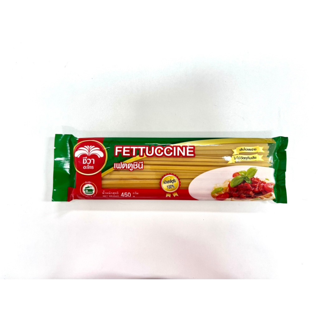 เส้นเฟตตูชินี่ ตราชีวา 500 กรัม (Fettucine Chiva 450 g.)