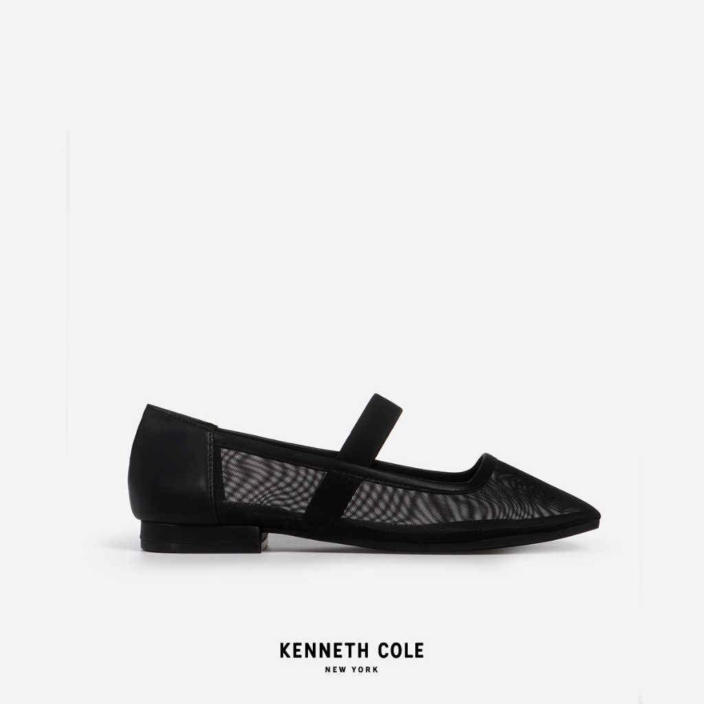 KENNETH COLE รองเท้าส้นแบนผู้หญิงรุ่น MARY-MARY JANE MESH Black สีดำ ( FLT - RS14094ME-001 )