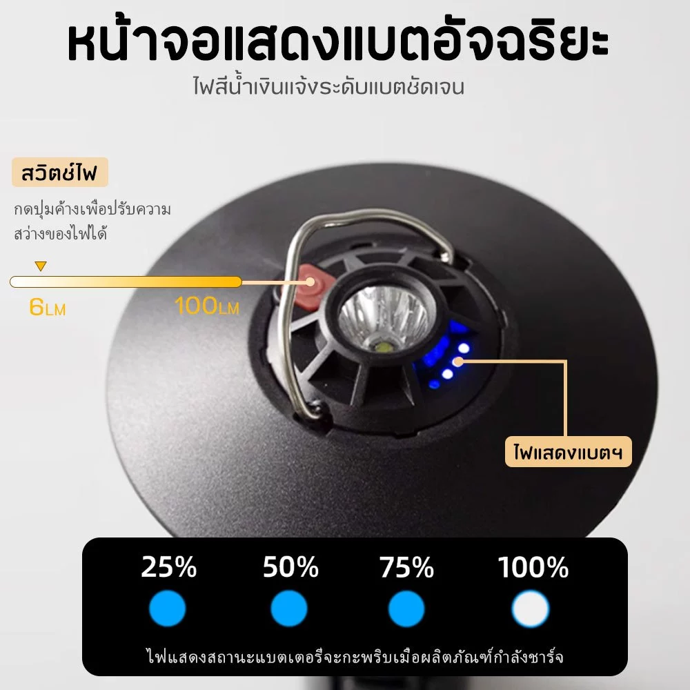 ตะเกียง Goal ZERO Lighthouse 2200mAh พร้อมขาตั้งและอุปกรณ์เสริม thumbnail 4