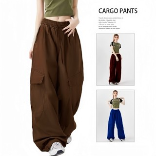 กางเกงสไตล์อเมริกัน กางเกงขายาวผู้หญิง กางเกงลำลอง กางเกงเอว…