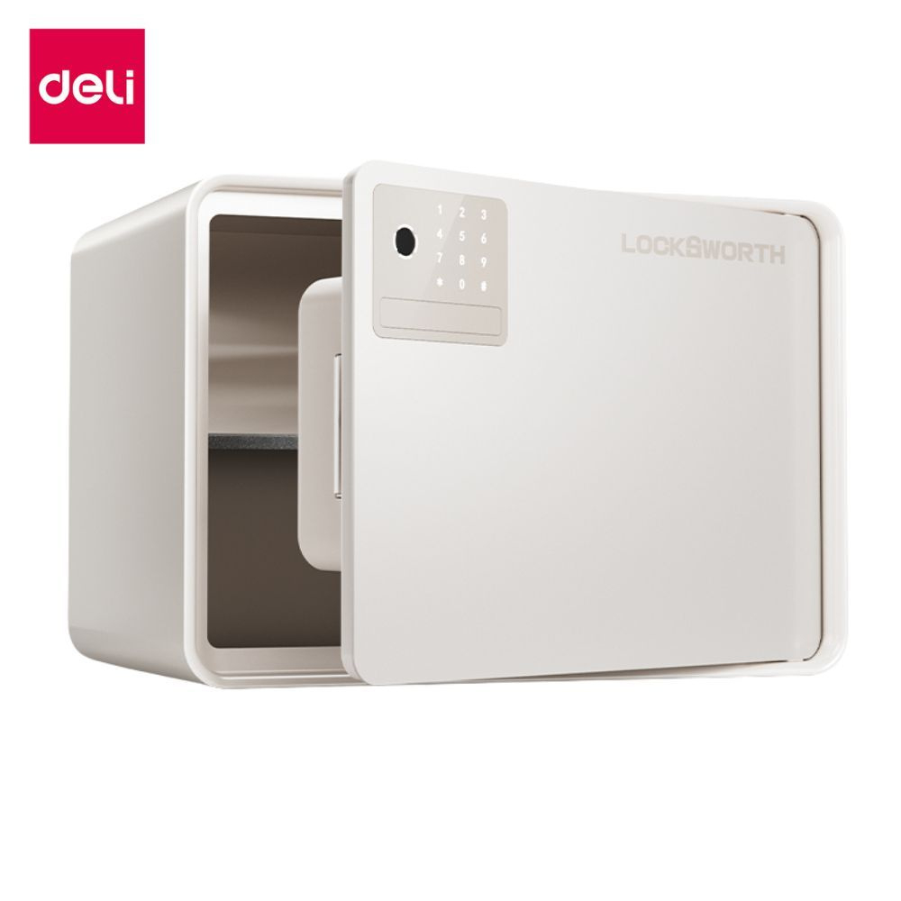 Deli ตู้เซฟนิรภัย ตู้เซฟสแกนนิ้ว ระบบล็อครหัส ประตูอัตโนมัติ ขนาดกะทัดรัด สะดวกใช้งานง่าย Safe Box