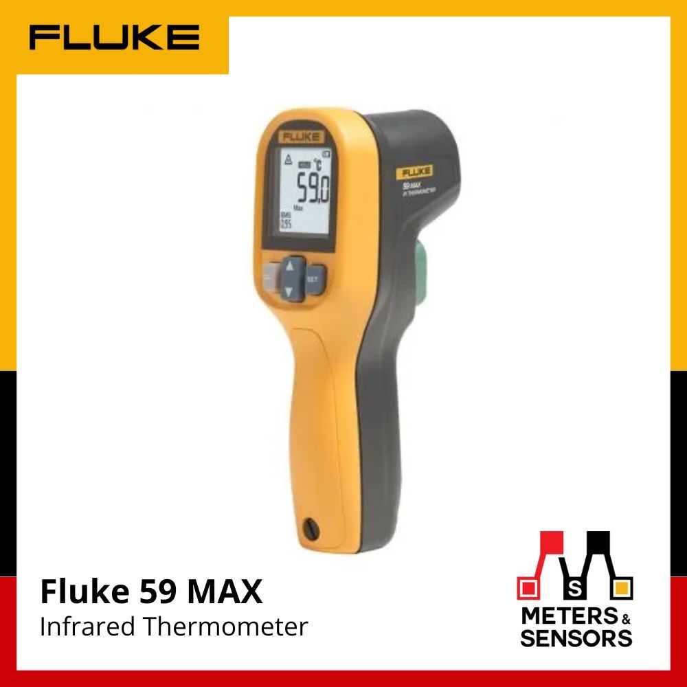 Fluke 59 MAX เทอร์โมมิเตอร์อินฟราเรด (IR Thermometer) ขนาดเล็ก มีเลเซอร์ชี้เป้า วัดได้ -30 ถึง 350°C