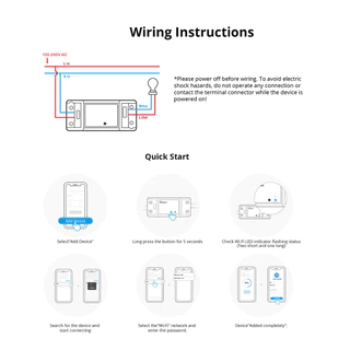 Sonoff Basic R4 สมาร์ทสวิตช์ Wi-Fi สั่งเปิด-ปิดผ่านมือถือ eWeLink