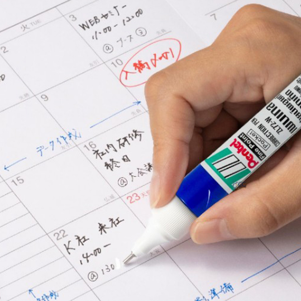 ปากกาลบคำผิด ลิควิด Pentel (เพนเทล) รุ่น ZL62W 7ml. (จำนวน 1 ด้าม) รูปที่ 4