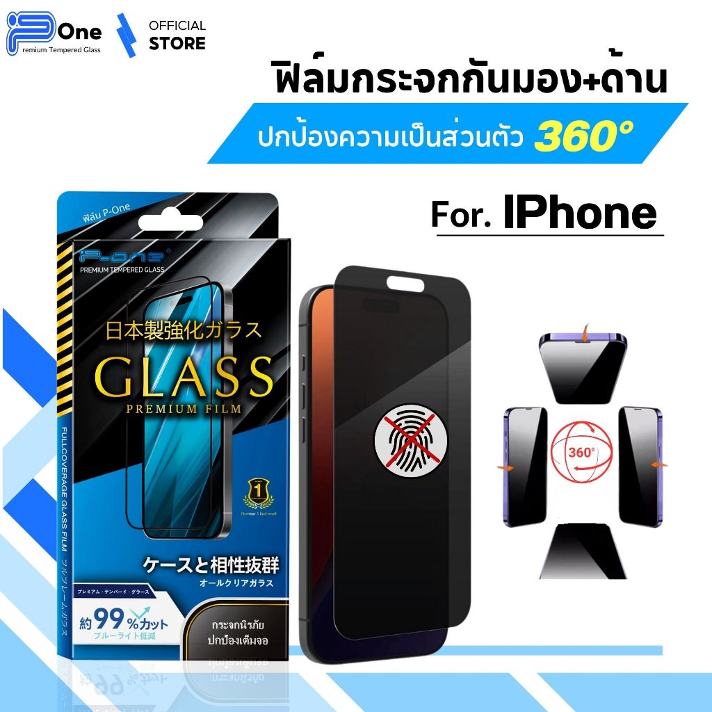[🇯🇵ญี่ปุ่นดีแท้] ฟิล์มกันเสือกด้าน 360องศา iphone 17 17e 17promax 16 15 16promax 13 17pro 15promax