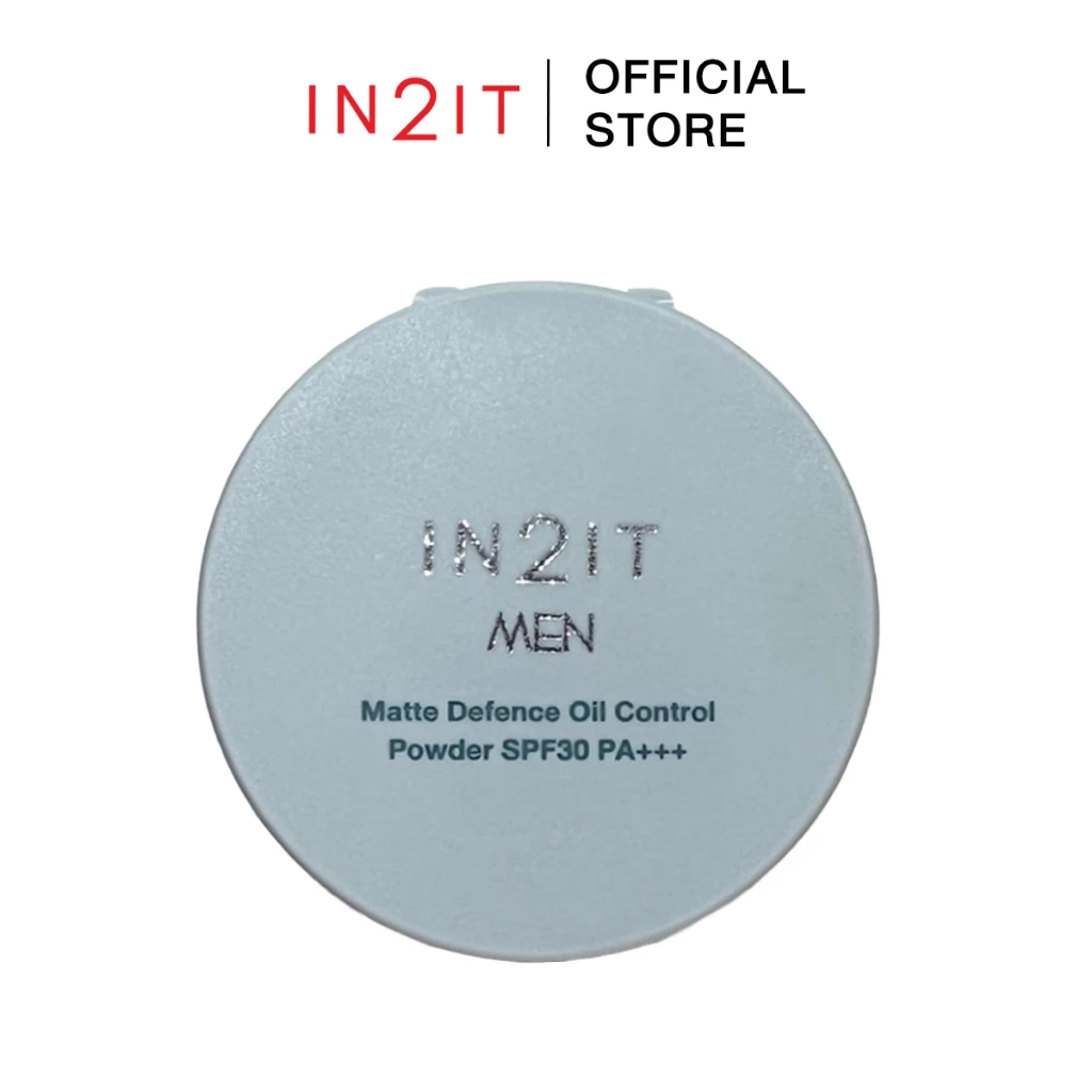 IN2IT MEN MATTE DEFENCE OIL CONTROL POWDER SPF30 PA+++ แป้งพัฟผสมรองพื้น พร้อมกันแดด คุมมัน [MMPM] thumbnail 5