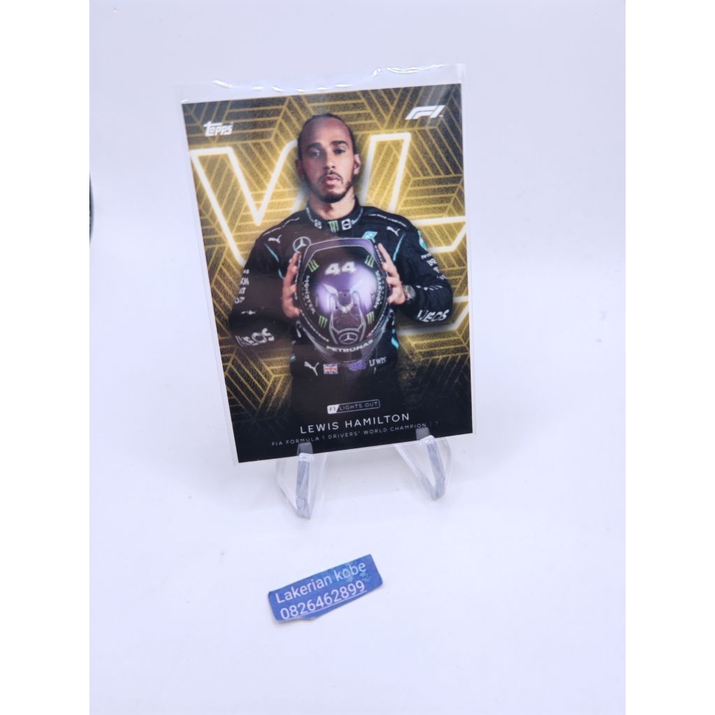 การ์ด f1 topps lights out lewis hamilton