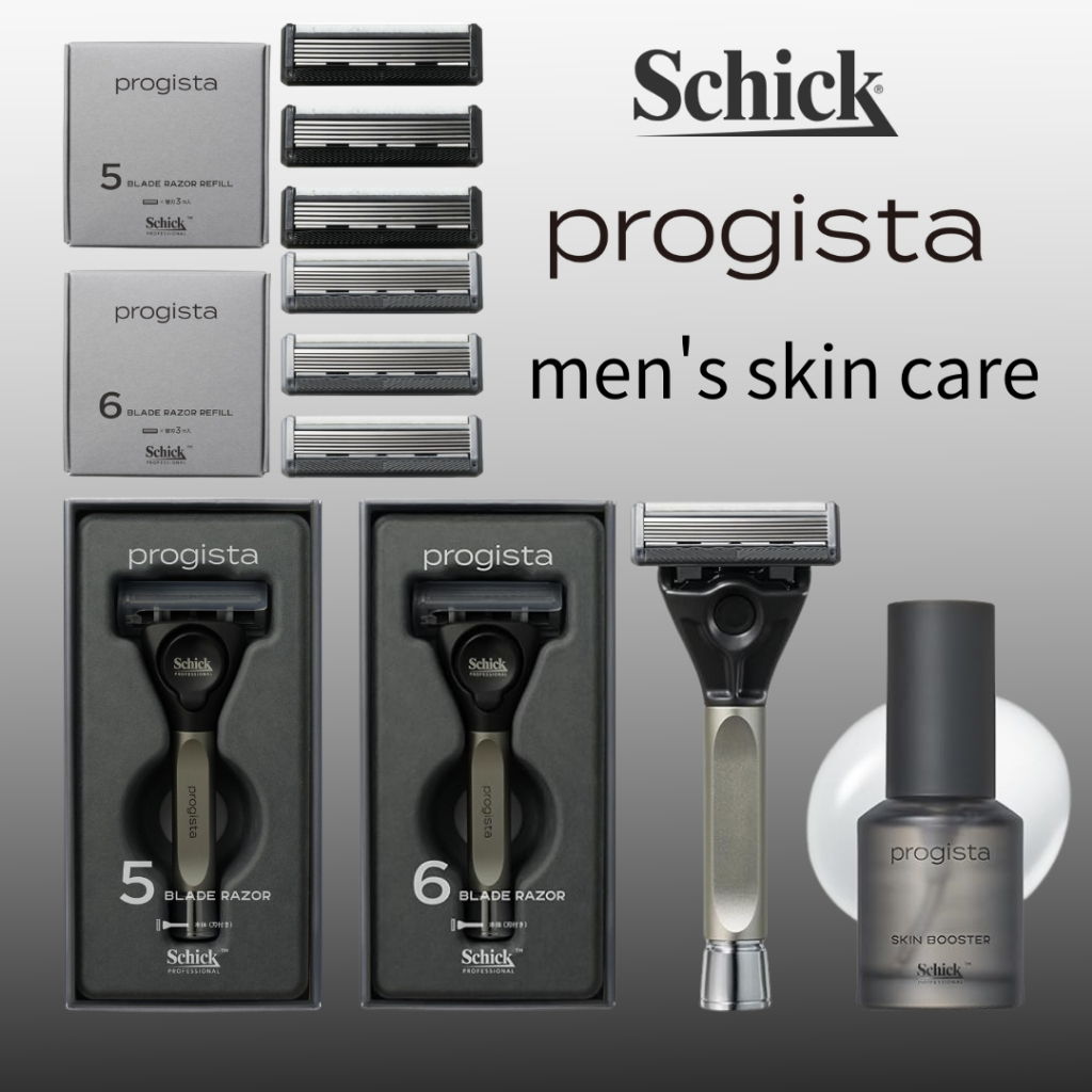 Schick Progista Razors Systems and Accessories Blades Serums Men's Skincare