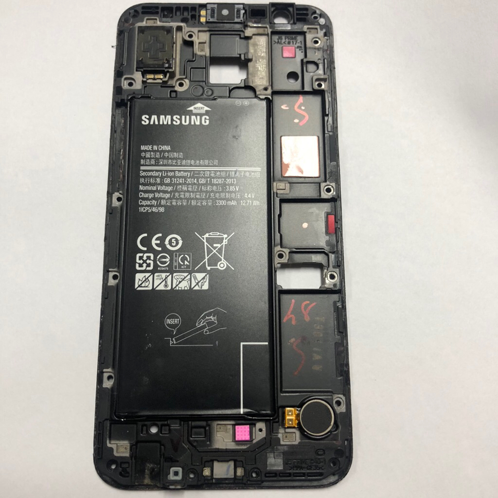 แกนกลางพร้อมแบต มือสองสำหรับ Samsung J6 Plus