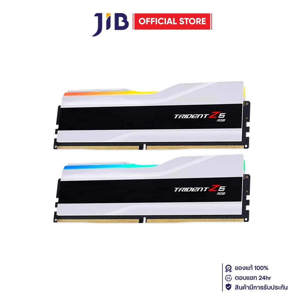 48GB (24GBx2) DDR5 7200MHz RAM (หน่วยความจำ) G.SKILL TRIDENT Z5 RGB (INTEL XMP) (MATTE WHITE) (F5-72