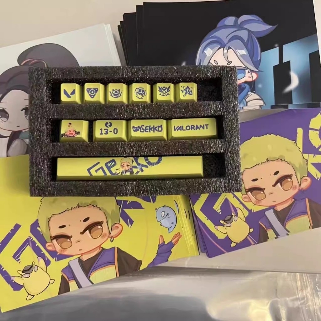 คีย์แคปวาโล เก็คโค่ Valorant Gekko PBT Cherry Profile