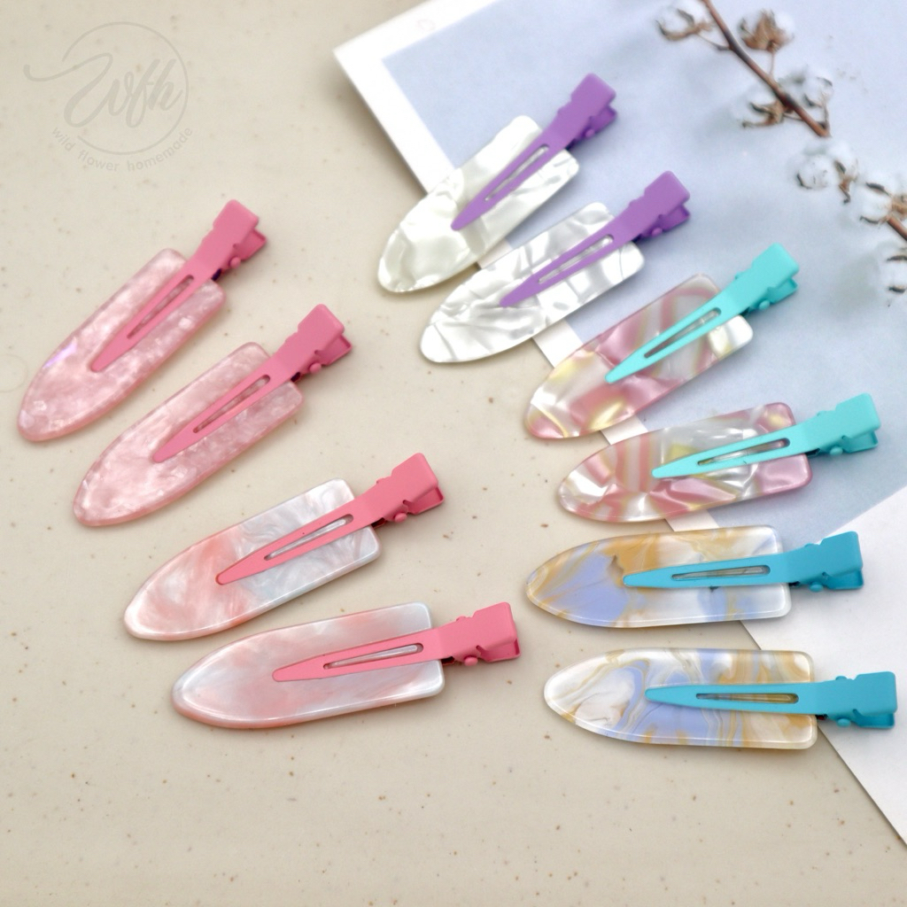 WFH |No.3| กิ๊บเตารีดเจลลี่ไล่สีสันสดใส กิ๊บปากเป็ดติดผมหน้าม้า แต่งหน้า ไม่เป็นรอย