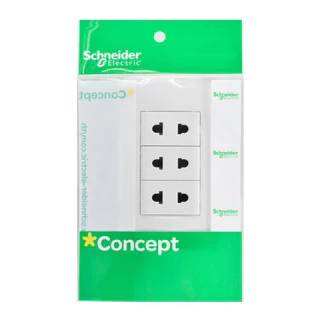 ชุดเต้ารับ 2 ขา 3 ช่อง SCHNEIDER S33426USM
