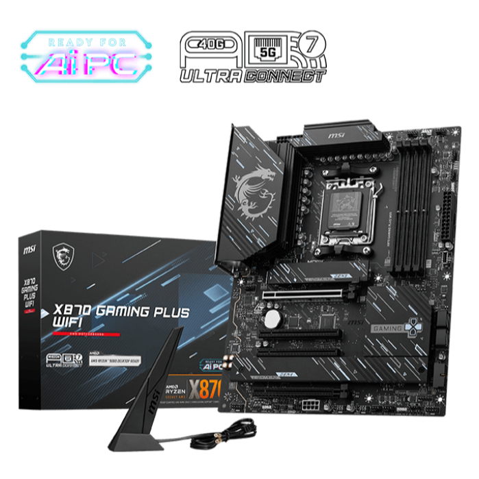 MAINBOARD (เมนบอร์ด)(AM5) MSI X870 GAMING PLUS WIFI (3Y)