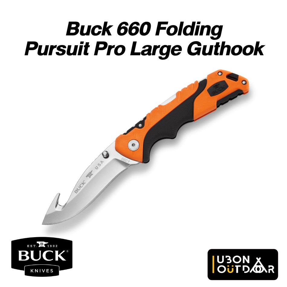 Buck 660 Folding Pursuit Pro Large Gut Hook Knife