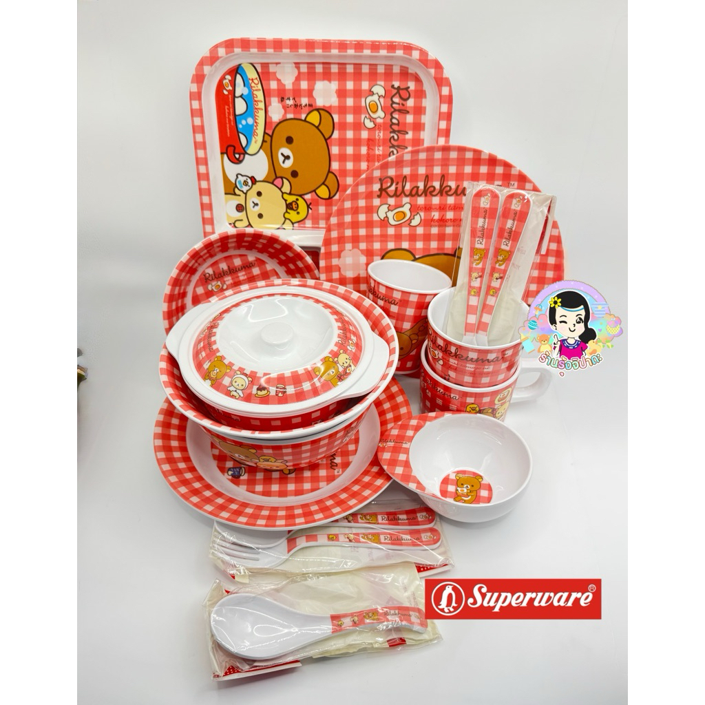 ชุดทานข้าวเมลามีน100% ศรีไทยซุปเปอร์แวร์ ลายคิตตี้ #ร้านรุ้งจิปาถะ