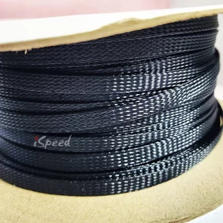 สายถักหุ้มสายไฟ ปลอกหุ้ม ท่อถักเก็บสาย เกรดไม่ลามไฟ แบบ PET ขนาด 4-40มิลลิเมตร ยาว1เมตร