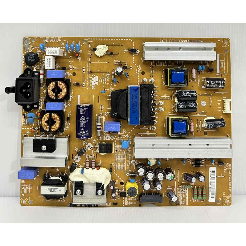 ซับพลาย LG รุ่น 49LB551T , 49LB620T , 49LB561T , 50LB582T , 50LB650T พาร์ท EAX65423801 ของแท้ถอด เทส