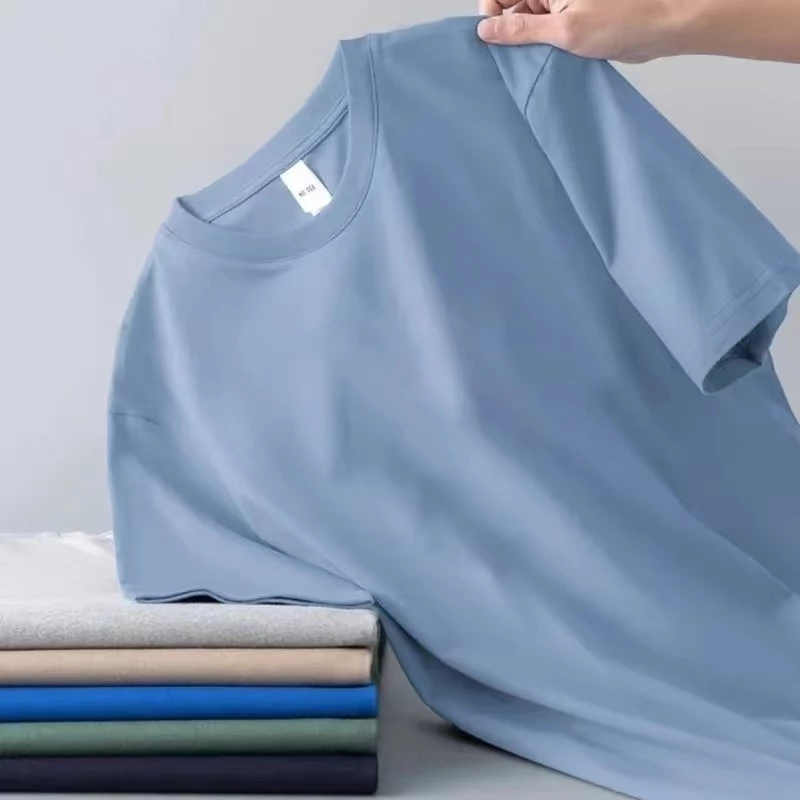 เสื้อยืดแขนสั้น ทรงสลิมฟิต ผ้านุ่ม ไซส์ L-4XL thumbnail 9